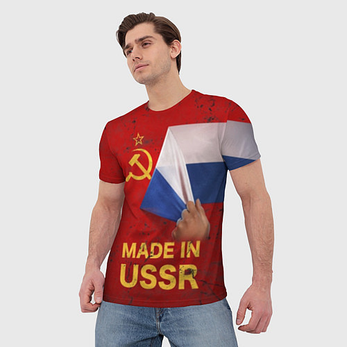 Мужская футболка MADE IN USSR / 3D-принт – фото 3