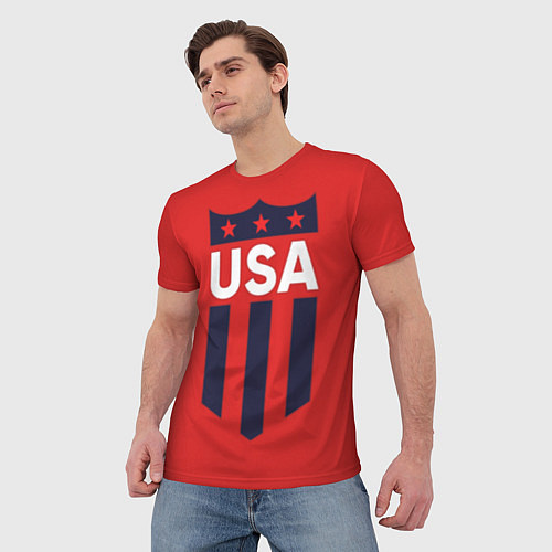 Мужская футболка USA / 3D-принт – фото 3