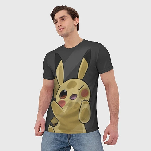 Мужская футболка Pikachu / 3D-принт – фото 3