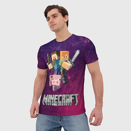 Мужская футболка MINECRAFT / 3D-принт – фото 3