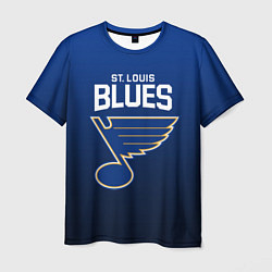 Футболка мужская St Louis Blues, цвет: 3D-принт