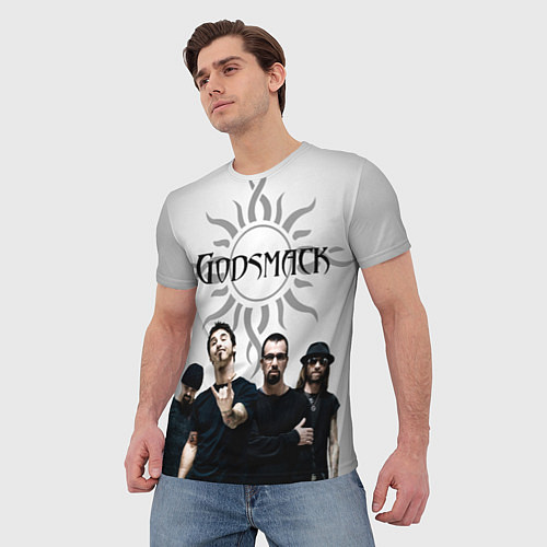 Мужская футболка Godsmack / 3D-принт – фото 3