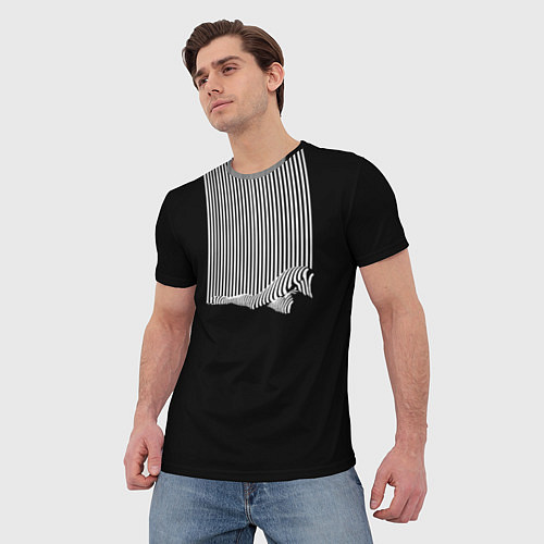 Мужская футболка Полосатый Стиль / 3D-принт – фото 3