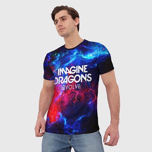 Мужская футболка IMAGINE DRAGONS / 3D-принт – фото 3