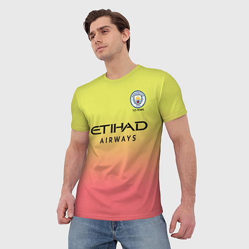 Мужская футболка Manchester City third 19-20 / 3D-принт – фото 3