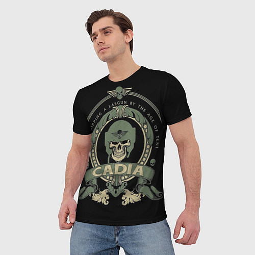 Мужская футболка Вархаммер - Cadia skull / 3D-принт – фото 3