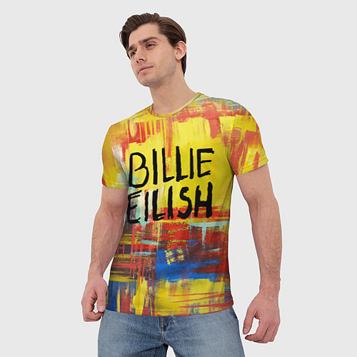 Мужская футболка Billie Eilish: Art / 3D-принт – фото 3