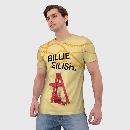 Мужская футболка BILLIE EILISH / 3D-принт – фото 3