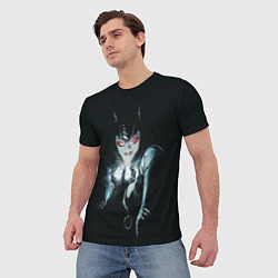Футболка мужская Catwoman, цвет: 3D-принт — фото 2