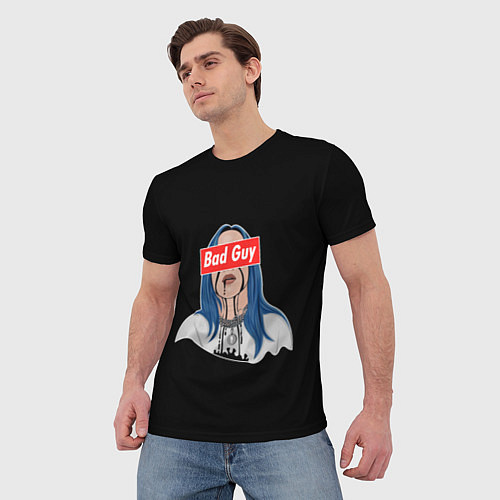 Мужская футболка Bad Guy / 3D-принт – фото 3