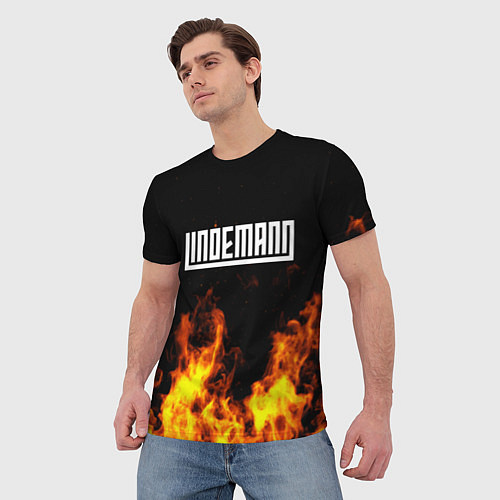 Мужская футболка LINDEMANN: Flame / 3D-принт – фото 3