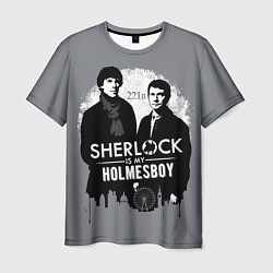 Футболка мужская Sherlock Holmesboy, цвет: 3D-принт