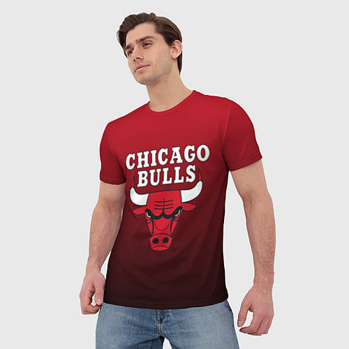 Мужская футболка CHICAGO BULLS / 3D-принт – фото 3