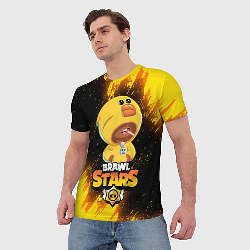 Мужская футболка BRAWL STARS SALLY LEON / 3D-принт – фото 3