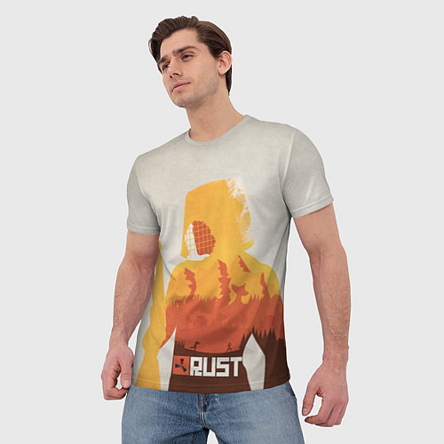 Мужская футболка Game Rust / 3D-принт – фото 3