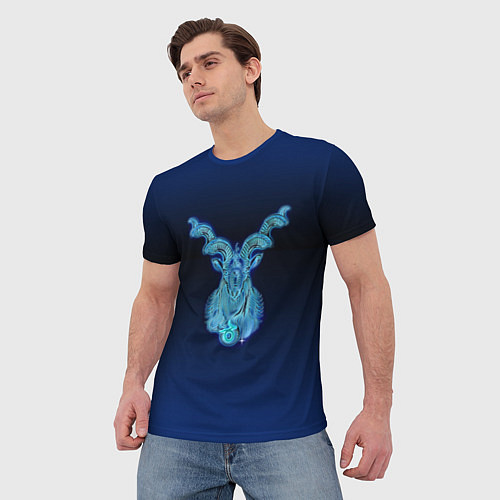Мужская футболка Знаки Зодиака Козерог / 3D-принт – фото 3