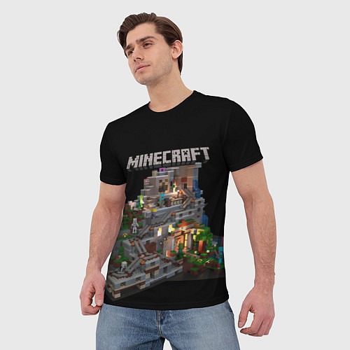 Мужская футболка MINECRAFT / 3D-принт – фото 3