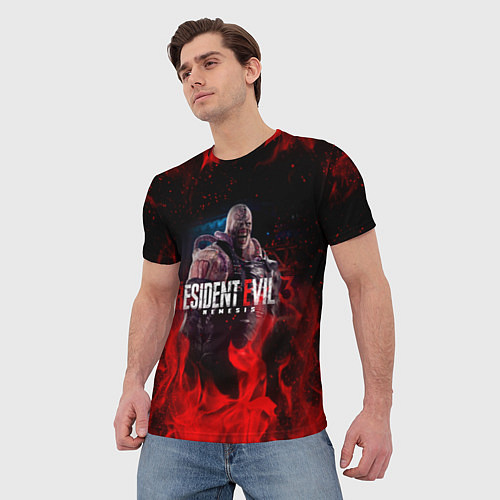 Мужская футболка RESIDENT EVIL 3 / 3D-принт – фото 3