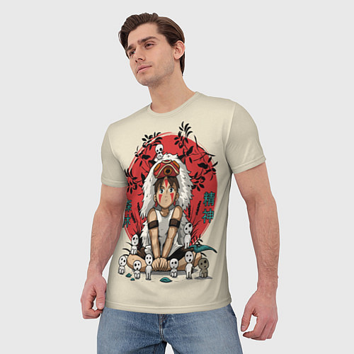 Мужская футболка Princess Mononoke / 3D-принт – фото 3