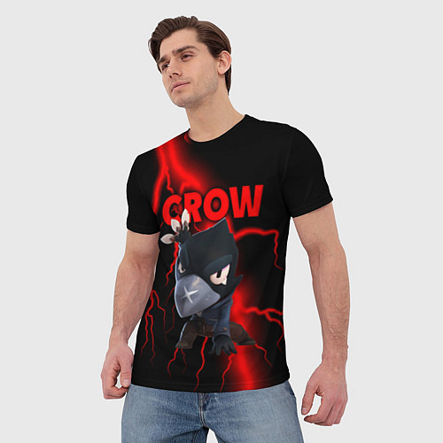 Мужская футболка Brawl Stars CROW / 3D-принт – фото 3