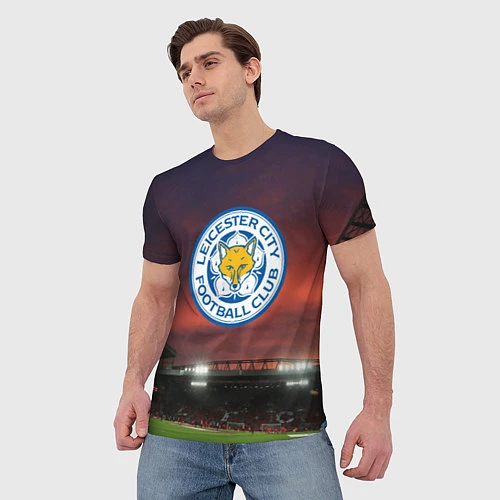 Мужская футболка FC Leicester City / 3D-принт – фото 3