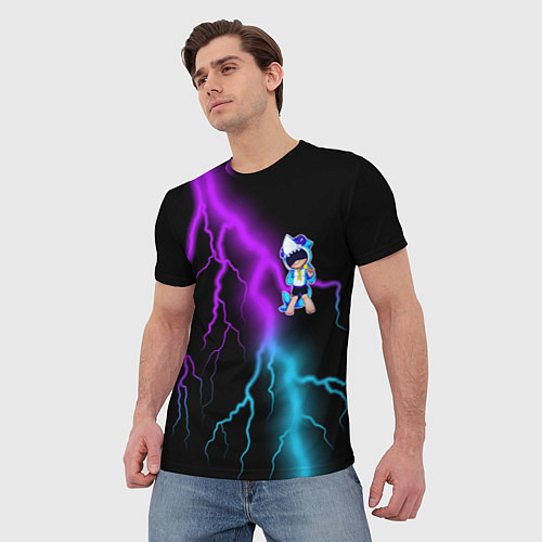 Мужская футболка Brawl Stars LEON / 3D-принт – фото 3