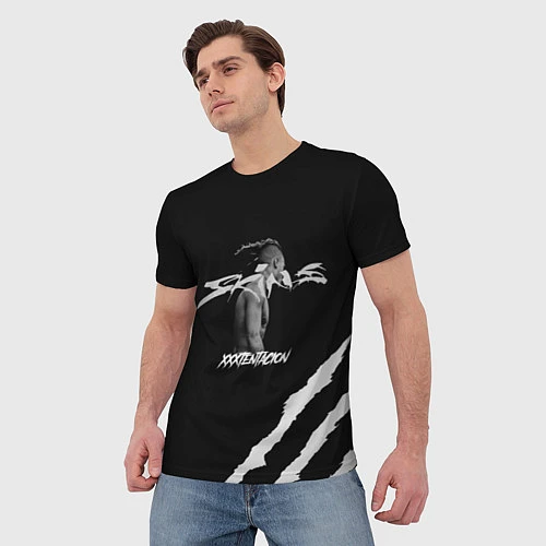 Мужская футболка XXXTENTACION SKINS / 3D-принт – фото 3