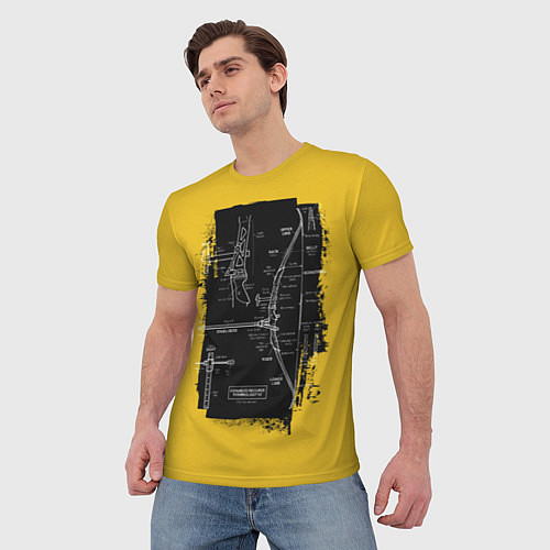 Мужская футболка Recurve bow / 3D-принт – фото 3