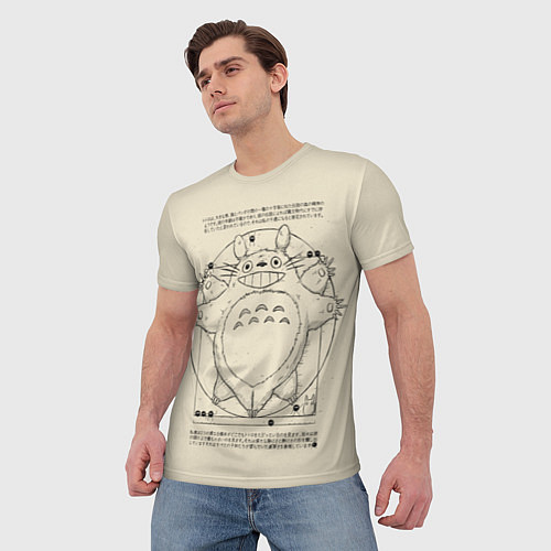 Мужская футболка Totoro / 3D-принт – фото 3