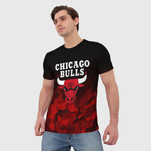 Мужская футболка CHICAGO BULLS / 3D-принт – фото 3