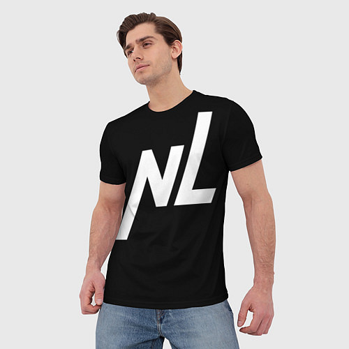 Мужская футболка NL logo / 3D-принт – фото 3