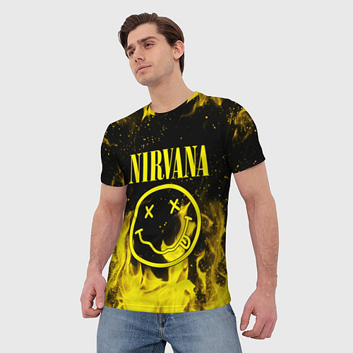 Мужская футболка NIRVANA / 3D-принт – фото 3