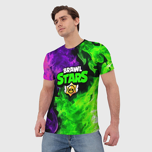 Мужская футболка BRAWL STARS / 3D-принт – фото 3