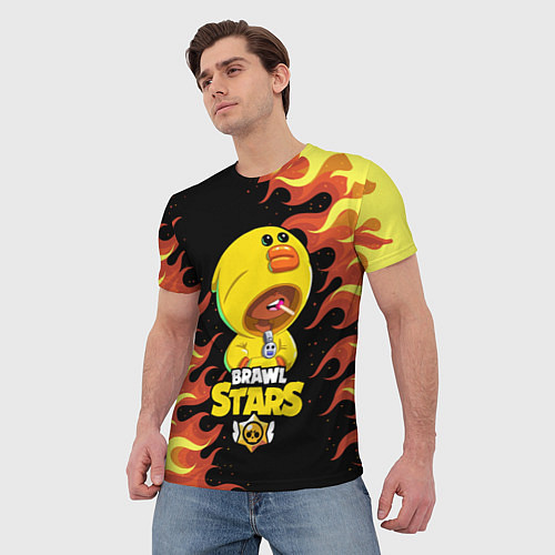 Мужская футболка Brawl Stars SALLY LEON / 3D-принт – фото 3