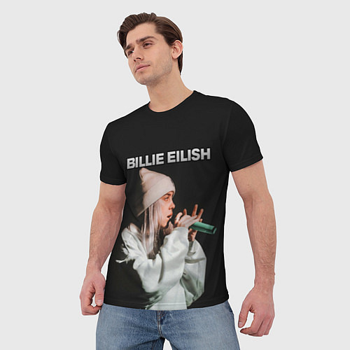 Мужская футболка BILLIE EILISH / 3D-принт – фото 3