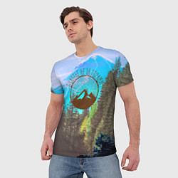 Футболка мужская Счастье не за горами, цвет: 3D-принт — фото 2