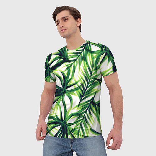 Мужская футболка Тропики / 3D-принт – фото 3