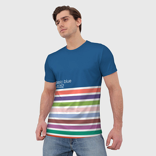 Мужская футболка Pantone цвет года с 2012 по 2020 гг / 3D-принт – фото 3