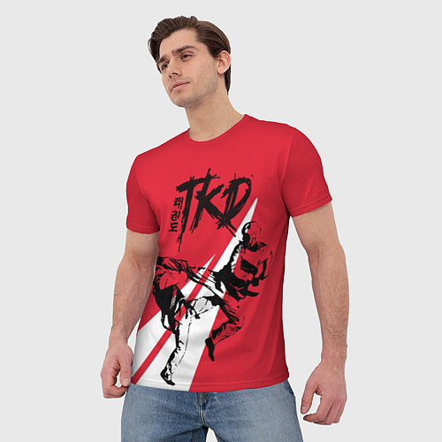 Мужская футболка Taekwondo / 3D-принт – фото 3