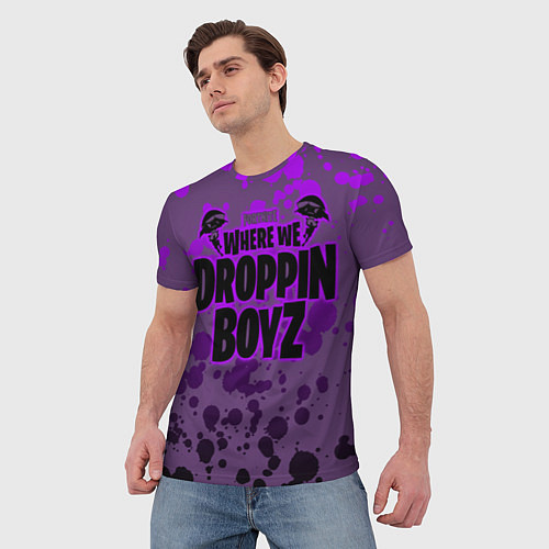 Мужская футболка Droppin Boys / 3D-принт – фото 3