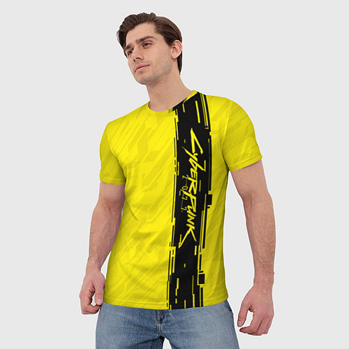 Мужская футболка CYBERPUNK 2077 / 3D-принт – фото 3