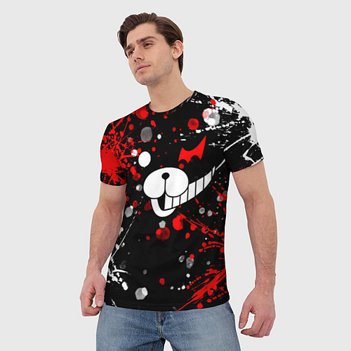 Мужская футболка MONOKUMA / 3D-принт – фото 3