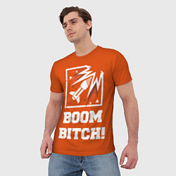 Футболка мужская Boom Bitch!, цвет: 3D-принт — фото 2