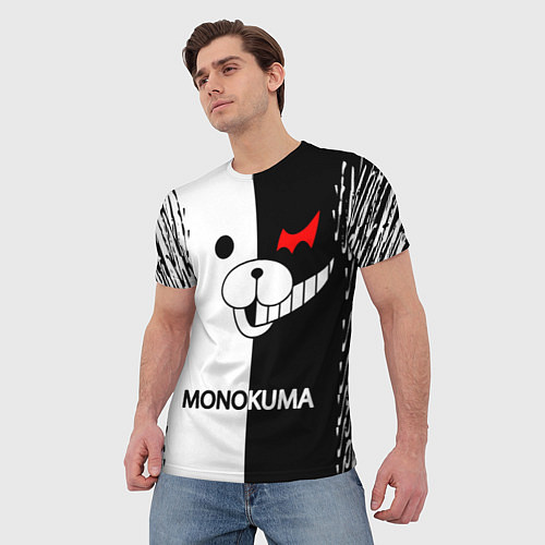 Мужская футболка MONOKUMA / 3D-принт – фото 3