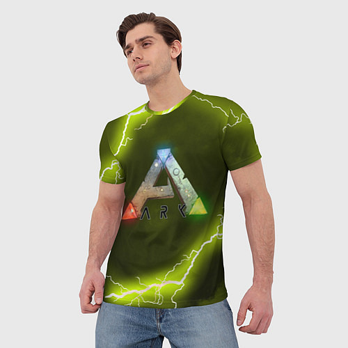Мужская футболка Ark Survival Evolved / 3D-принт – фото 3