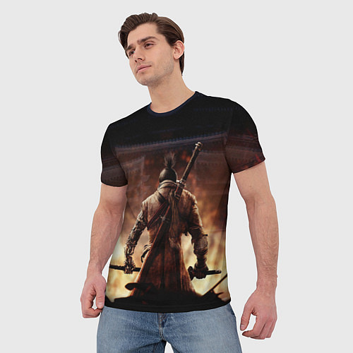 Мужская футболка Sekiro shadows die twice / 3D-принт – фото 3