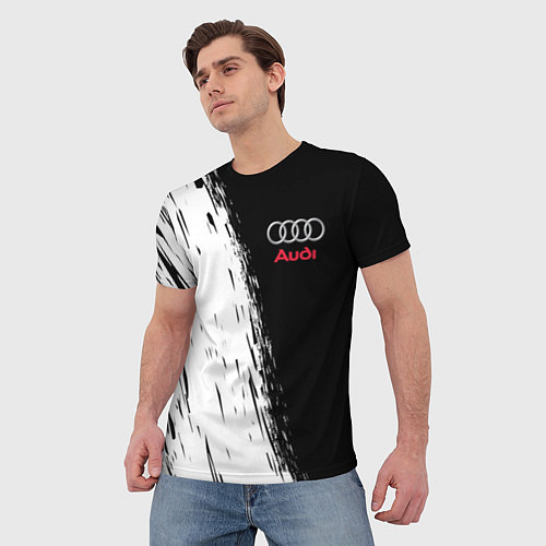 Мужская футболка AUDI / 3D-принт – фото 3