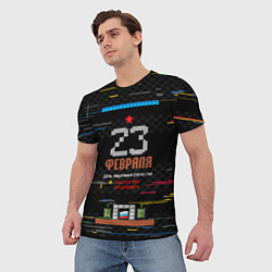 Футболка мужская Танчики dendy 23 февраля, цвет: 3D-принт — фото 2