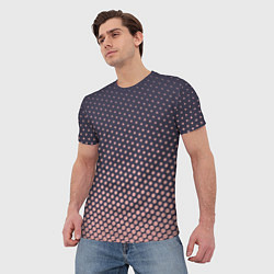 Футболка мужская Dots pattern, цвет: 3D-принт — фото 2