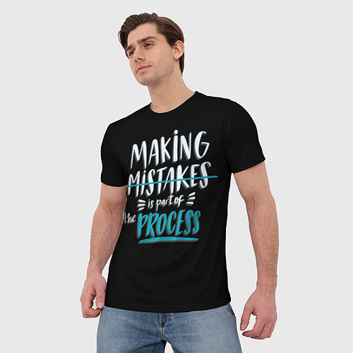 Мужская футболка Ошибки - часть прогресса / 3D-принт – фото 3